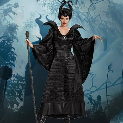 Dame Hexe Maleficent Evil Queen Halloween Cosplay Kostüm Party Kostüm Karneval 