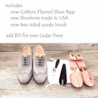 $695 Neiman Marcus GRAVATI Women's 8 M Suede Oxford 4269 Grey * add $15 Trees — photo 4