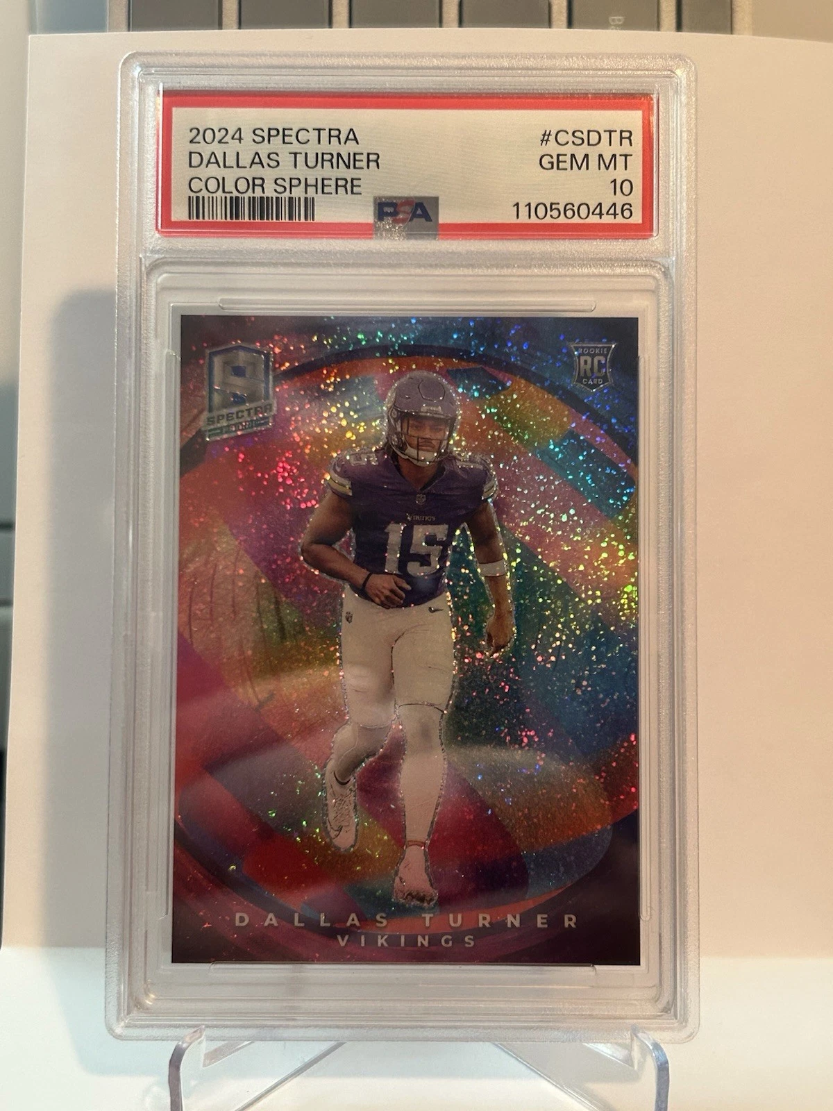 Dallas Turner Panini Spectra Color Sphere #CSDTR Base