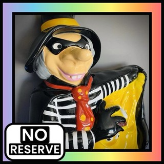🍔 NO RESERVE Vintage Hamburglar McDonalds Statue Sign Plaque Americana Sign