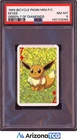 Pokemon 1999 Eevee 7 Green Bicycle Pokemon Mini Playing Cards PSA 8