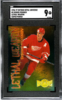 1996 97 Skybox Metal Universe Sergei Fedorov #3 Lethal Weapon Super Power SGC 9