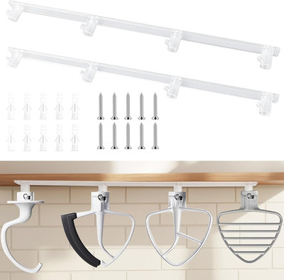 2 Pack Mixer Attachment Holder for Kitchen Aid Stand Mixer Accessories and Attac