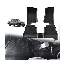 TripleAliners Floor Mats All Weather Compatible with 2020-2023 2024 2025 Jeep...