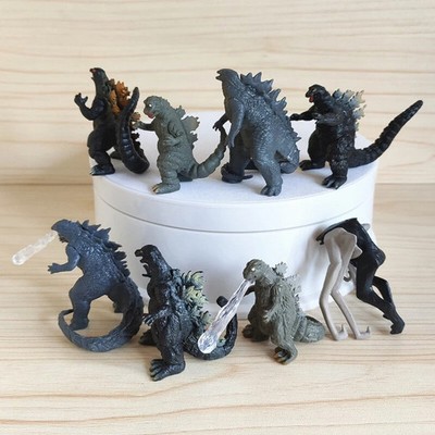 Complete 8-Piece Godzilla vs. Kong MUTO Atom 2-Inch Model Toy Set