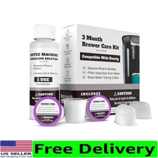 3- Brewer Care Kit for All Keurig Coffee Makers | Eco-Friendly Maintenance
