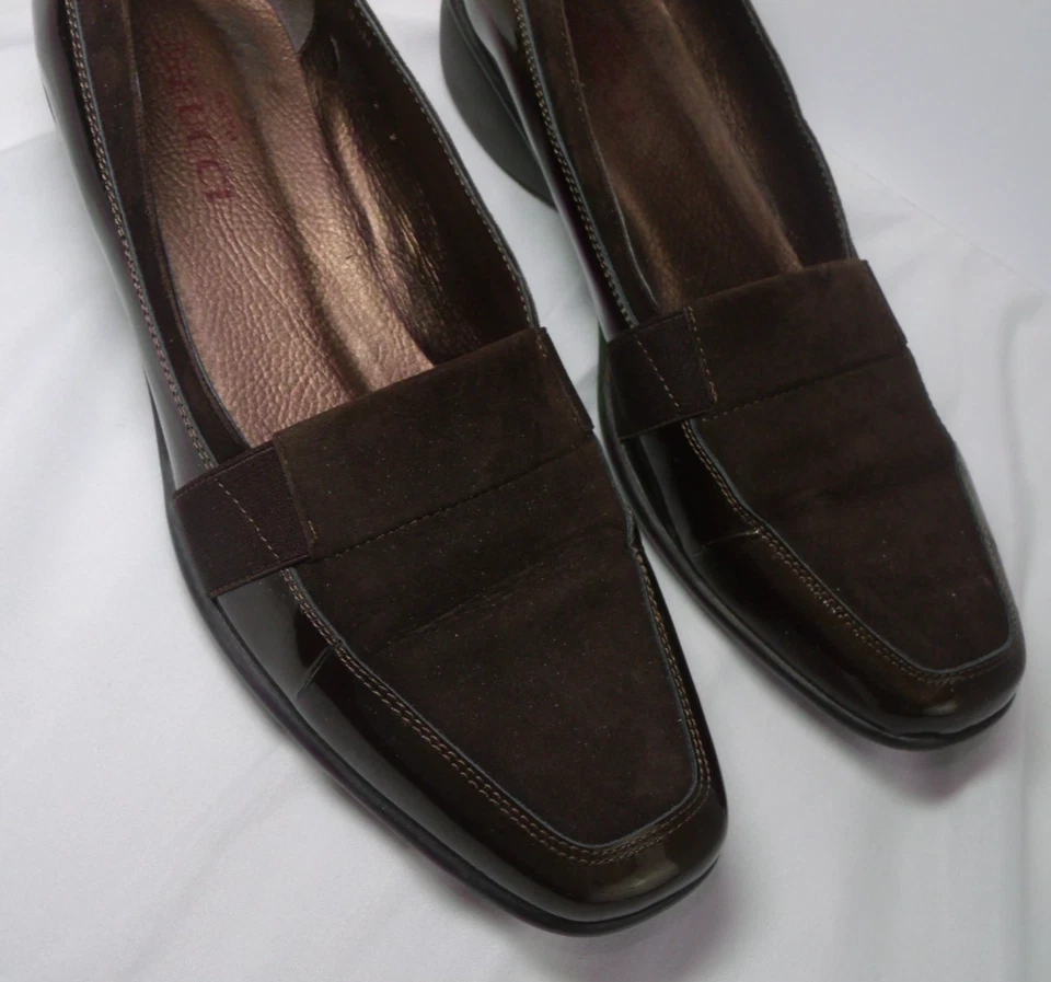 Sesto Meucci Bronce Charol Cuña Tacón Bomba Talla 9.5 M Sheila Foto 2 de 4