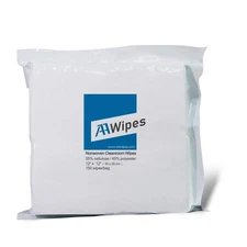 AAwipes Cleanroom Wipes Nonwoven Wipers Cellulose/Polyester Blend (12" x 12" ...