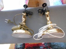 2er Set Tischlampen Messing