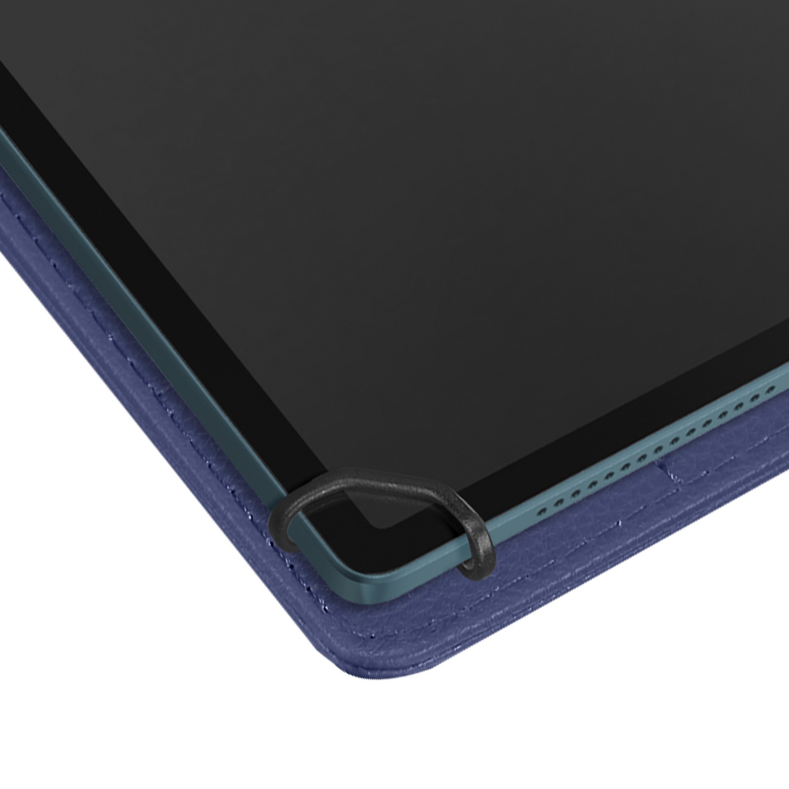 Housse tablette 13 pouces rotative anti rayure rabat pivotant bleu