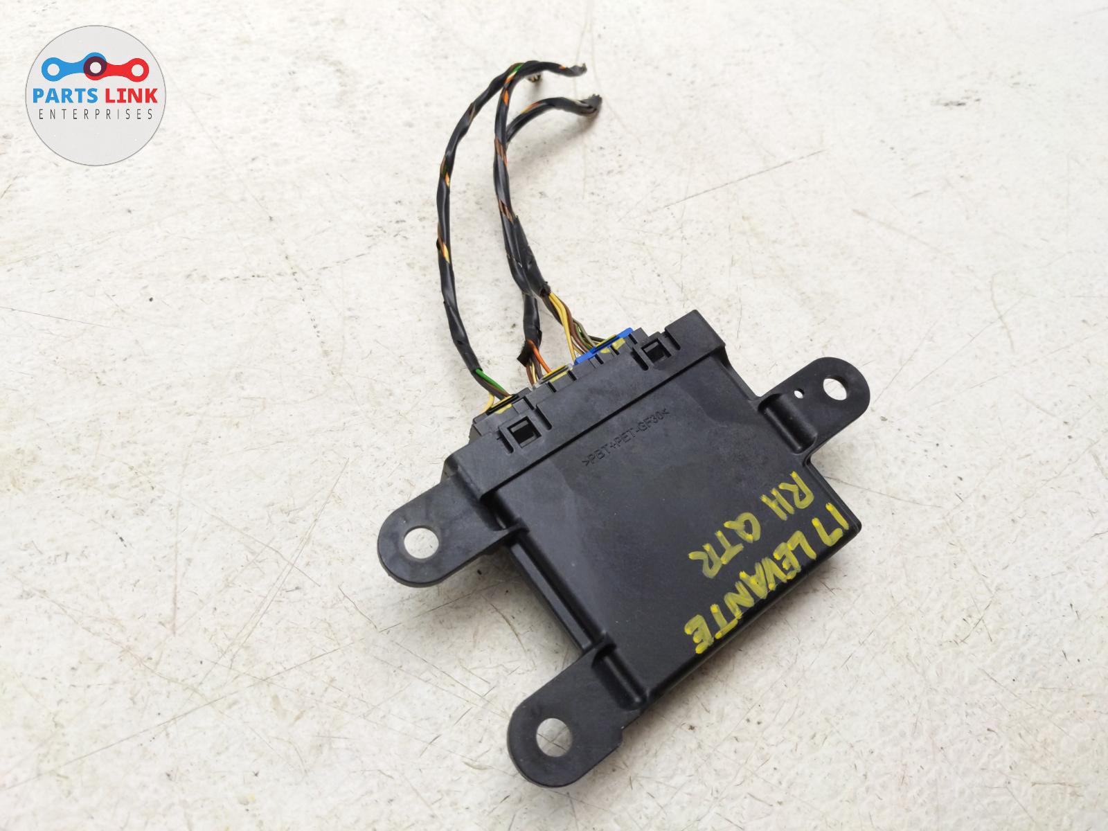 2017-20 MASERATI LEVANTE REAR RIGHT PARK ASSIST PDC CONTROL MODULE HARNESS M161
