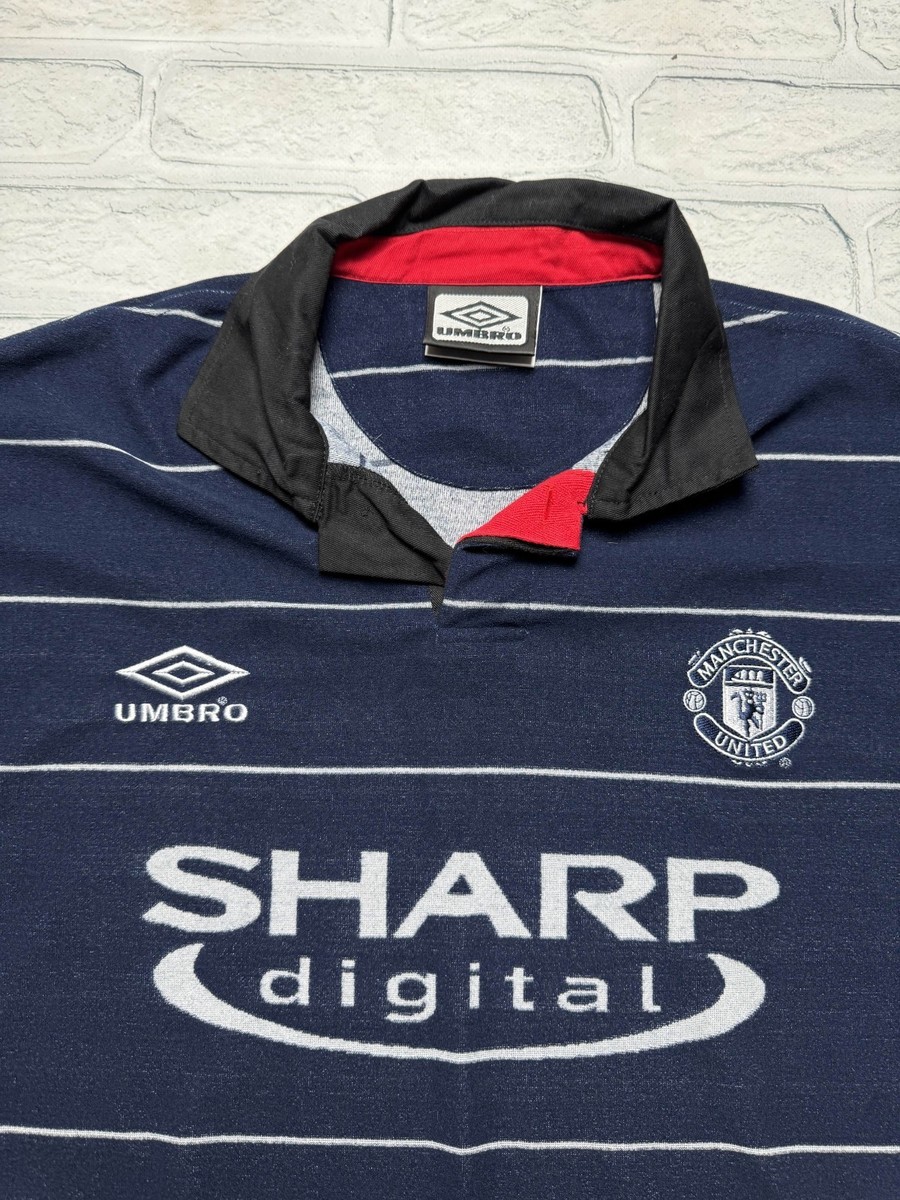 VINTAGE MANCHESTER UNITED 1999- 2000 XL MENS AWAY FOOTBALL SHIRT
