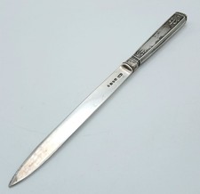 Antique Georgian Solid Silver Letter Opener E&S Sheffield 1826 / 1837 Rare