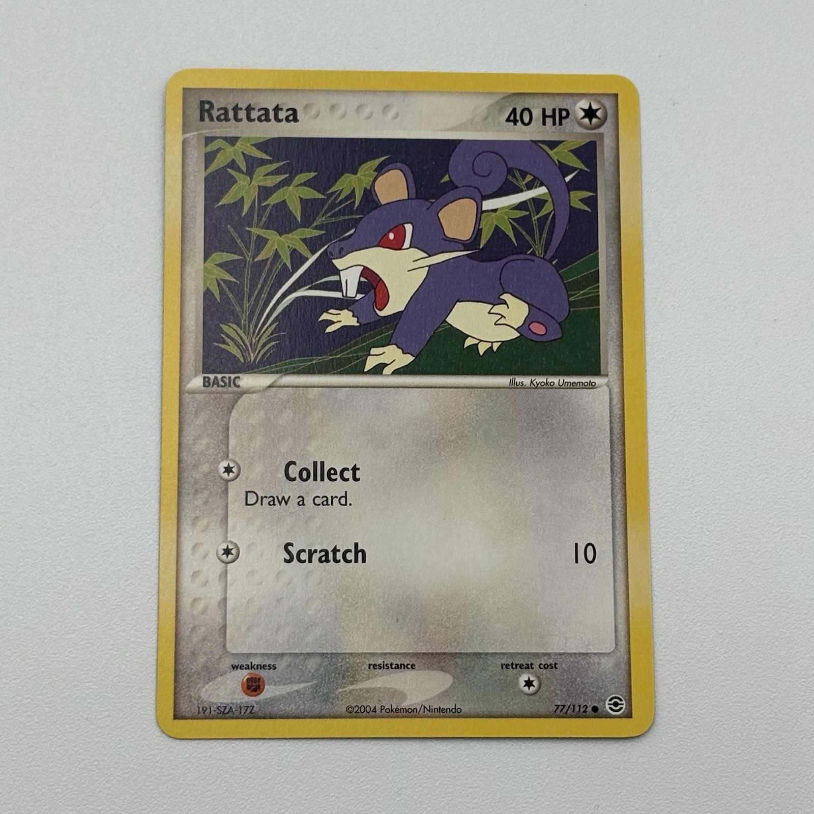 Rattata 77/112 EX FireRed & LeafGreen 2004 Pokemon TCG Card NM-LP