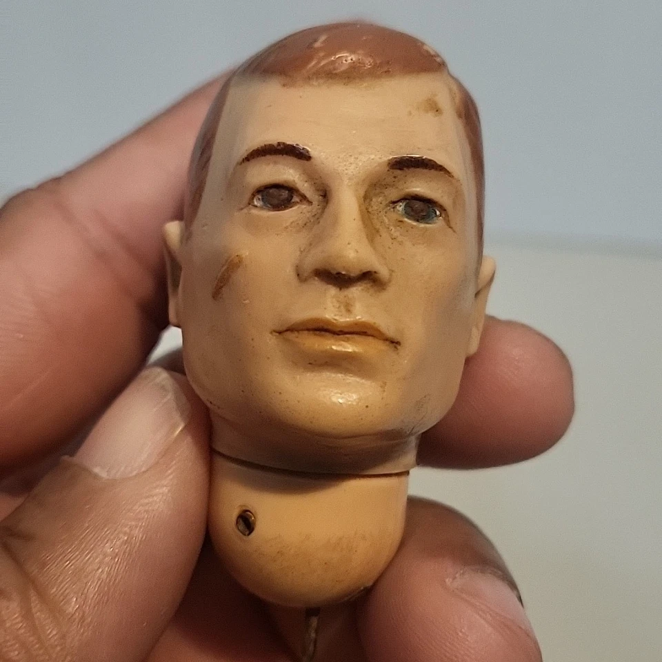 GI JOE Adventure Team cabeza suave pelo rojo pintado 1964-70 Foto 2 de 4