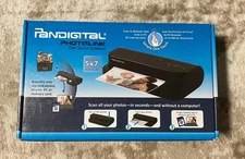 NEW OPEN BOX Pandigital PhotoLink PANSCN04 One-Touch Scanner Black 600x600 DPI 