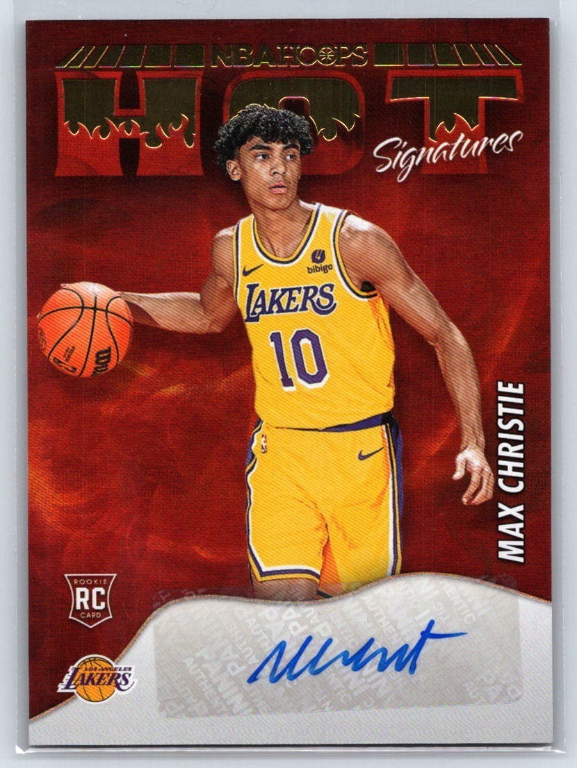 2022-23 Panini NBA Hoops Hot Signatures Auto Rookies Max Christie #HSR-MAX RC