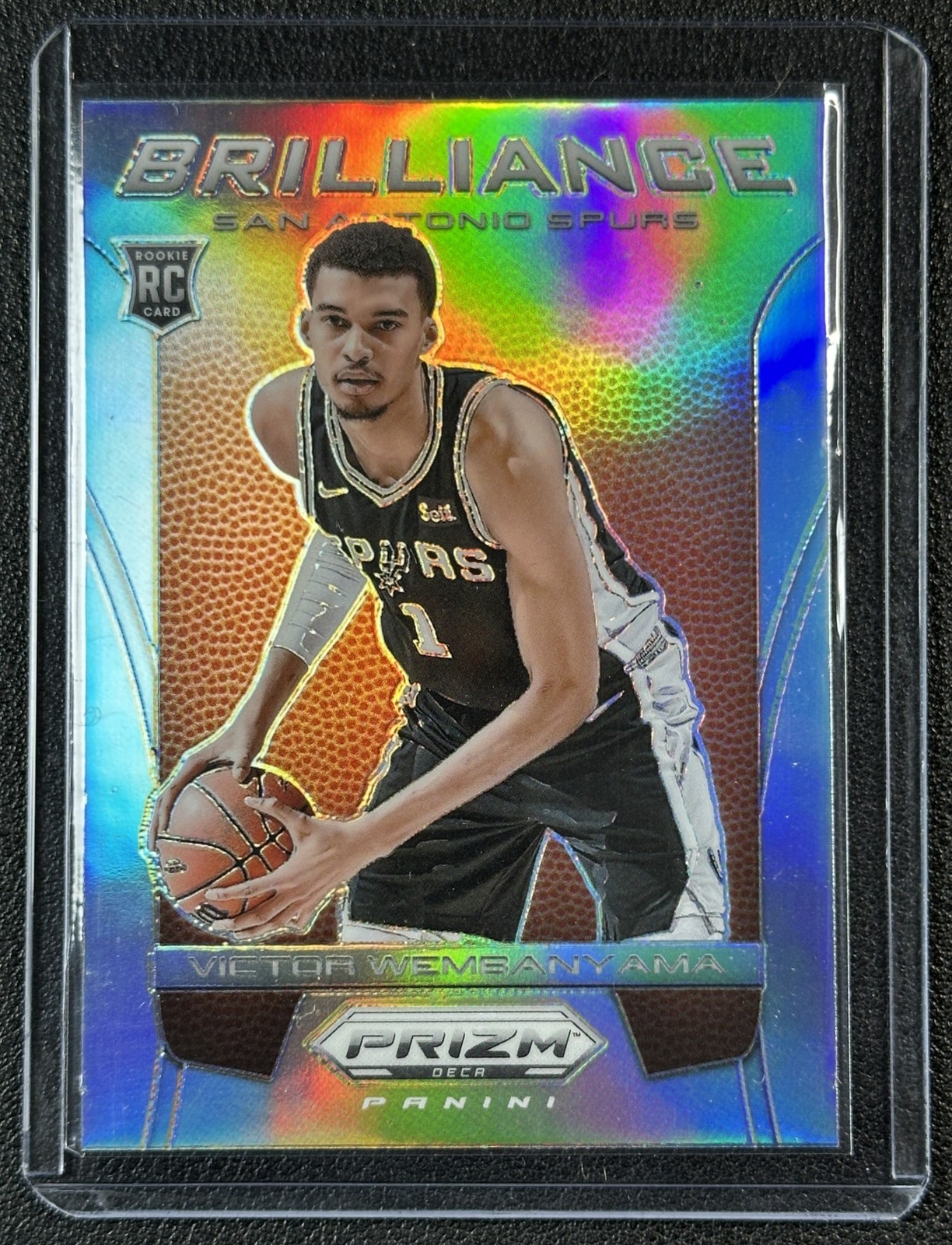 VICTOR WEMBANYAMA 2023-24 PANINI PRIZM DECA #17 ROOKIE BRILLIANCE SILVER RC