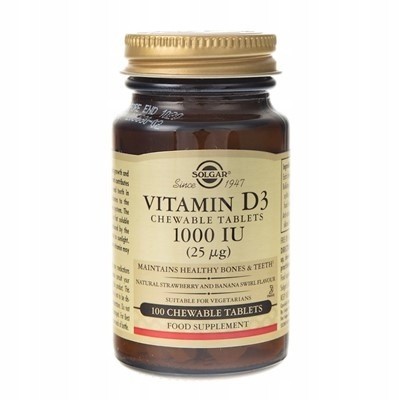 Solgar, Vitamin D3 1000 IE 100 Lutschtabletten