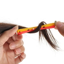 24 Pcs Plastic Perm Rod Hair Rollers with Rubber Band for Hair Styling