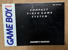 Nintendo Game Boy Owner's Manual ONLY DMG-GB-USA-1