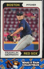 Franklin German 2023 Topps Heritage #77 Boston Red Sox Rookie RC