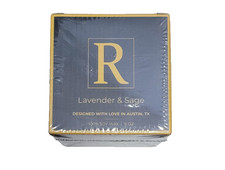 R LAVENDER  SAGE SCENTED CANDLE 100 SOY WAX 9OZ NEW