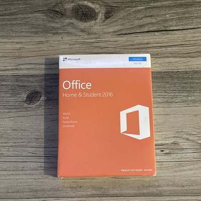 Microsoft Office Home and Student 2016 Windows 1 User PC Key Card