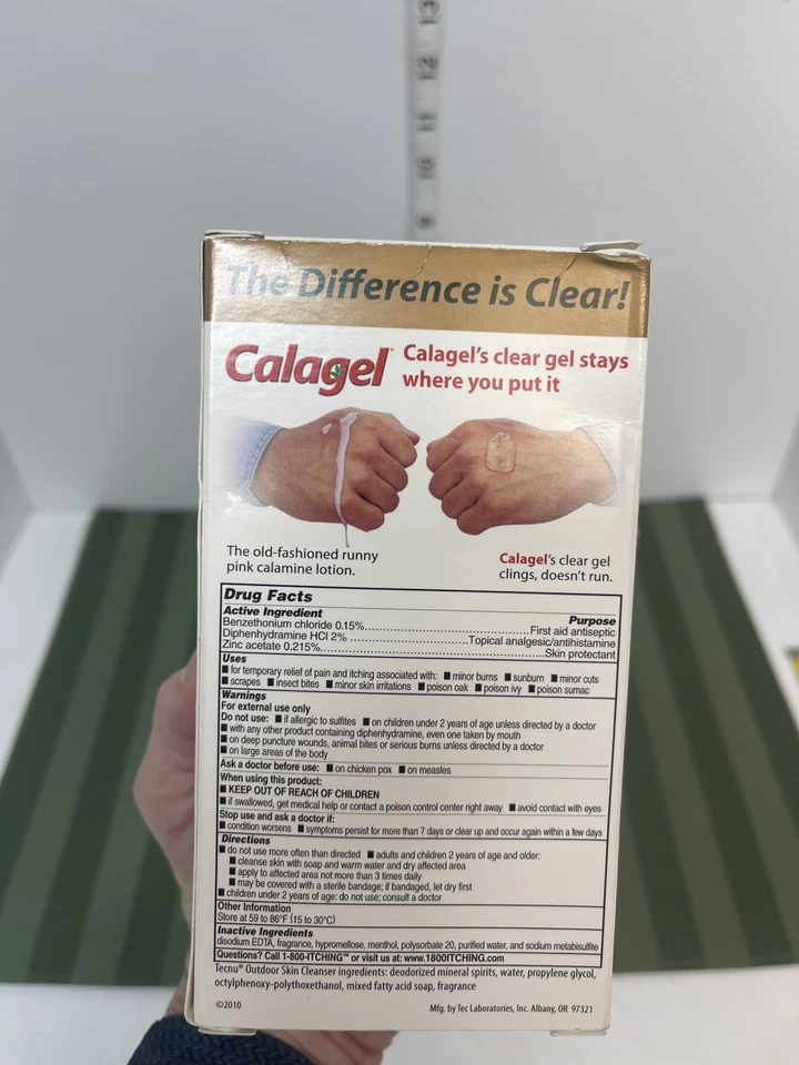 2 Botellas de Gel Antipicazón Calagel Máxima Fuerza Analgésico Tópico 6oz Foto 4 de 4