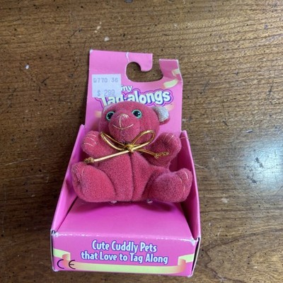 Vintage 1995 Cap Toys Tiny Tag-Alongs Teddy Bear Plush Stuffed Animal in Box
