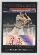 2007 Topps 2006 Highlights Justin Morneau #HAJEM Auto 0v1