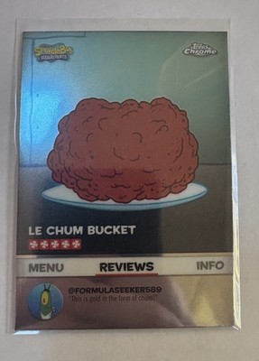 2025 Topps Chrome SpongeBob Chum Fricassee Kelp Reviews #BB-20