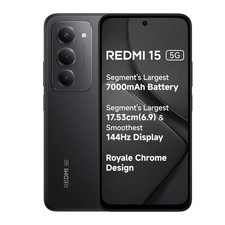 Redmi 15 5G Midnight Black 6GB  128GB 50MP AI Camera Snapdragon 6s Gen 3
