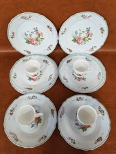 Arcopal France Provincial Floral Pattern 4 Service Cups Bowls Plates