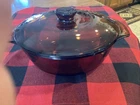 1 Quart Anchor Hocking Fire King Amber Glass Casserole Dish WITH LID No 436 VTG