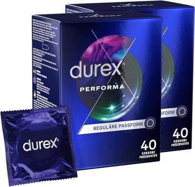Durex Performa Kondome zum verzögern den Orgasmus 2 x 40 Kondome