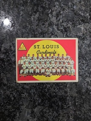 1963 TOPPS BASEBALL TEAM CARD THE ST. LOUIS CARDINALS Very Good No Crease