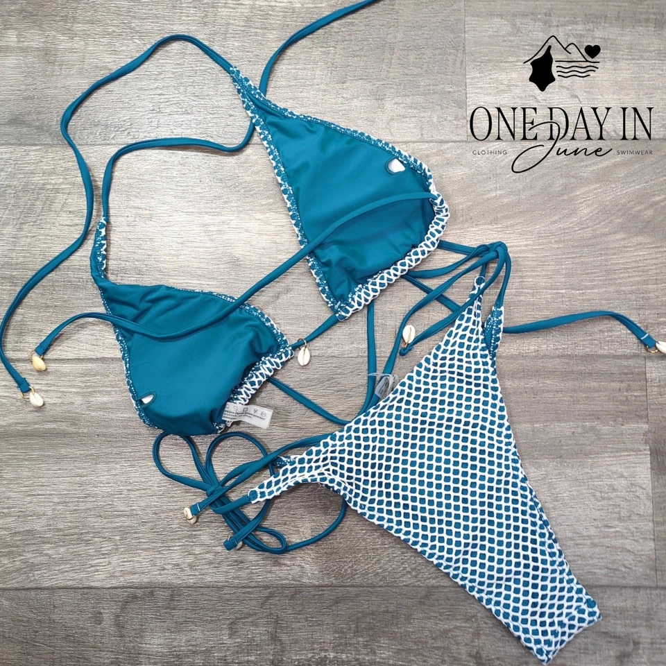 Traje de baño bikini Zaful con lazo trasero talla M Foto 4 de 4