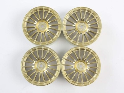 Tamiya 84153 mittelschmale 18-Speichen-Räder (gold/±0), (TA08/TB05/TC01/TRF421)