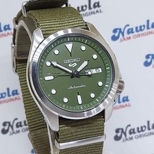 Brand New Seiko 5 Sports SRPE65K1 Automatic Dial Green Nylon AUtomatic BNIB NOS 2