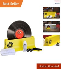 Effortless Vinyl Record Cleaner Kit with Alcohol-Free Solution and Brushes