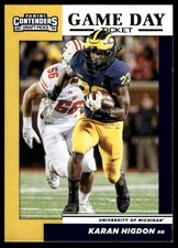 2019 Panini Contenders Draft Picks Collegiate #36 Karan Higdon Game Day Ticket