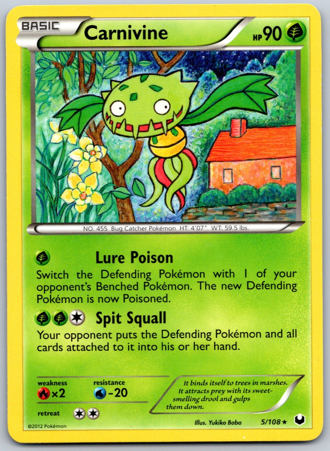 Carnivine Rare Dark Explorers 5/108 NM