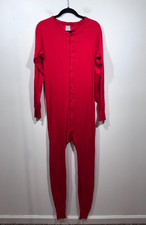 Vintage Coldmaster Mens Red Long Johns Thermal One Piece PJ size Large