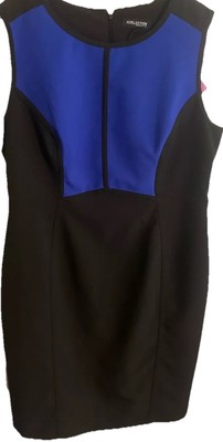 Debenhams Collection Black/Blue Tailored Dress Size 16
