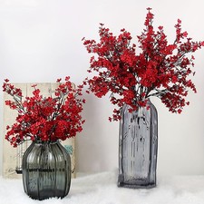 Flowers Decor Decor Babysbreath Silk Flowers Bouquet Realistic Faux for Home