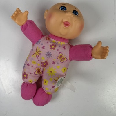 Cabbage Patch Kids CPK Baby Puppe Soft Body 2015 Rosa Blumen Schlafanzug 10 Zoll