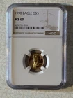 1990 $5 American Gold Eagle NGC MS69 1/10 Oz Gold Coin