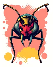 Earwig Pop Art 8X10 Print