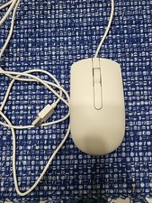 Dell MS116 Optical Wired Mouse In White. Excellent Condition No Box